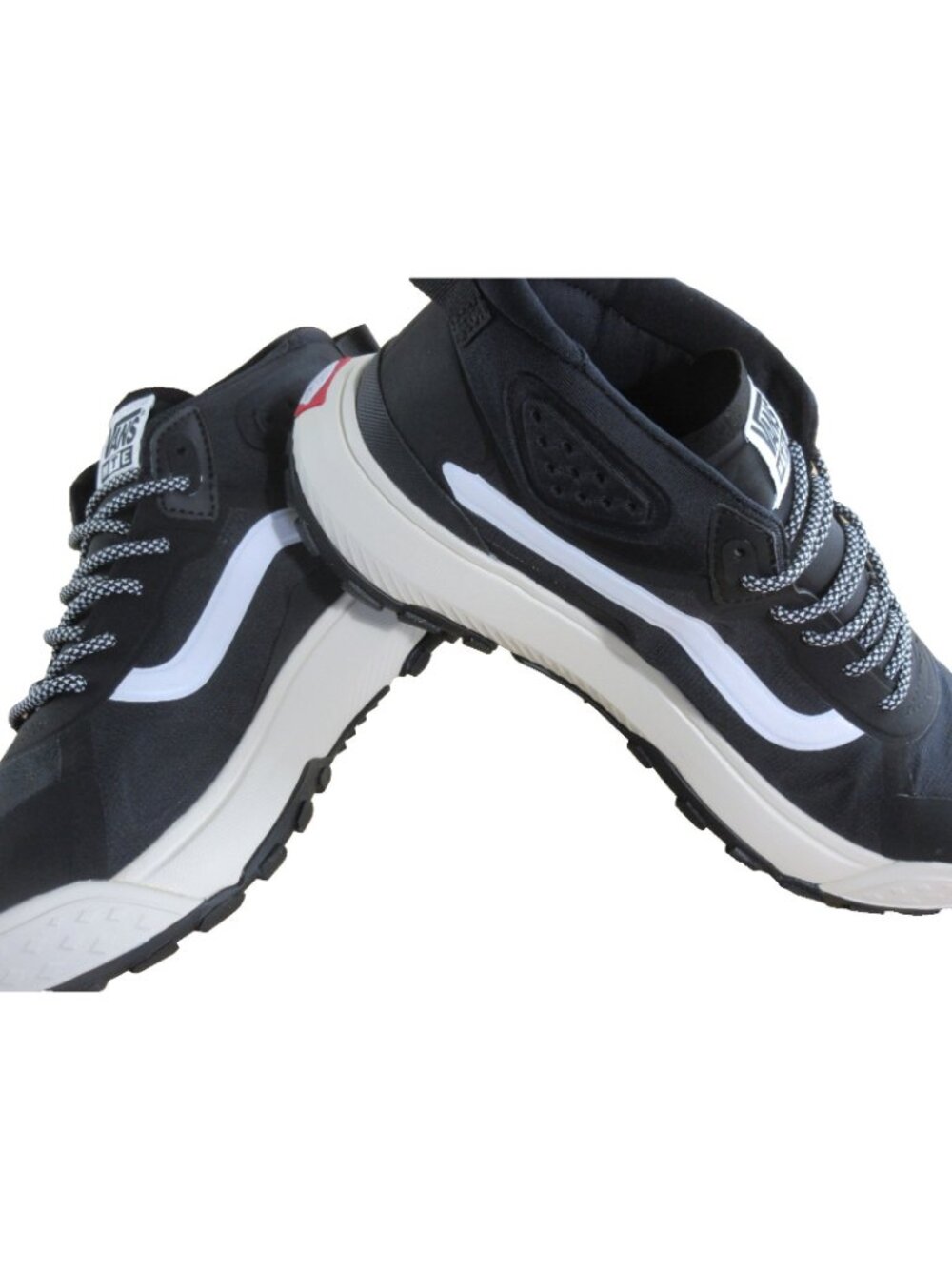 Vans Men's Mte Crosspath Mid Trail Shoes Black White All Weather Sizes NEW - Picture 4 of 7